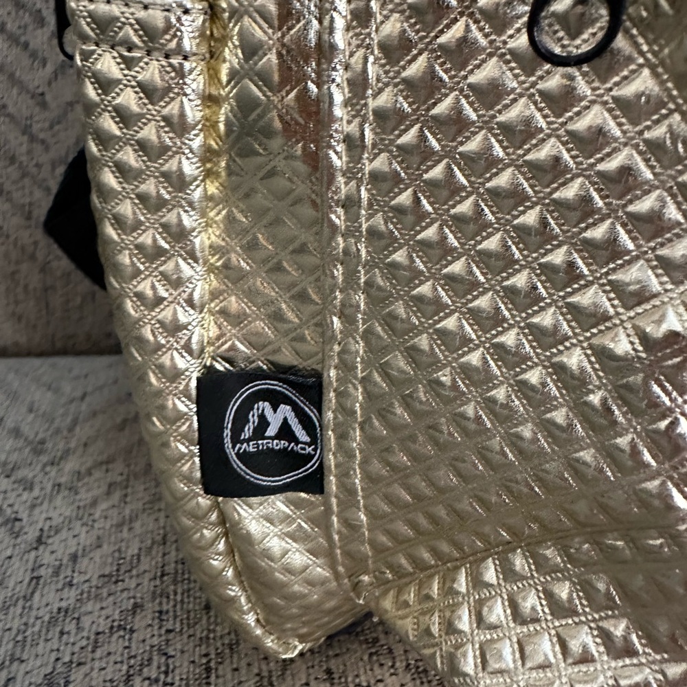 Gold Textured Metropack Backpack - Picture 2 of 5